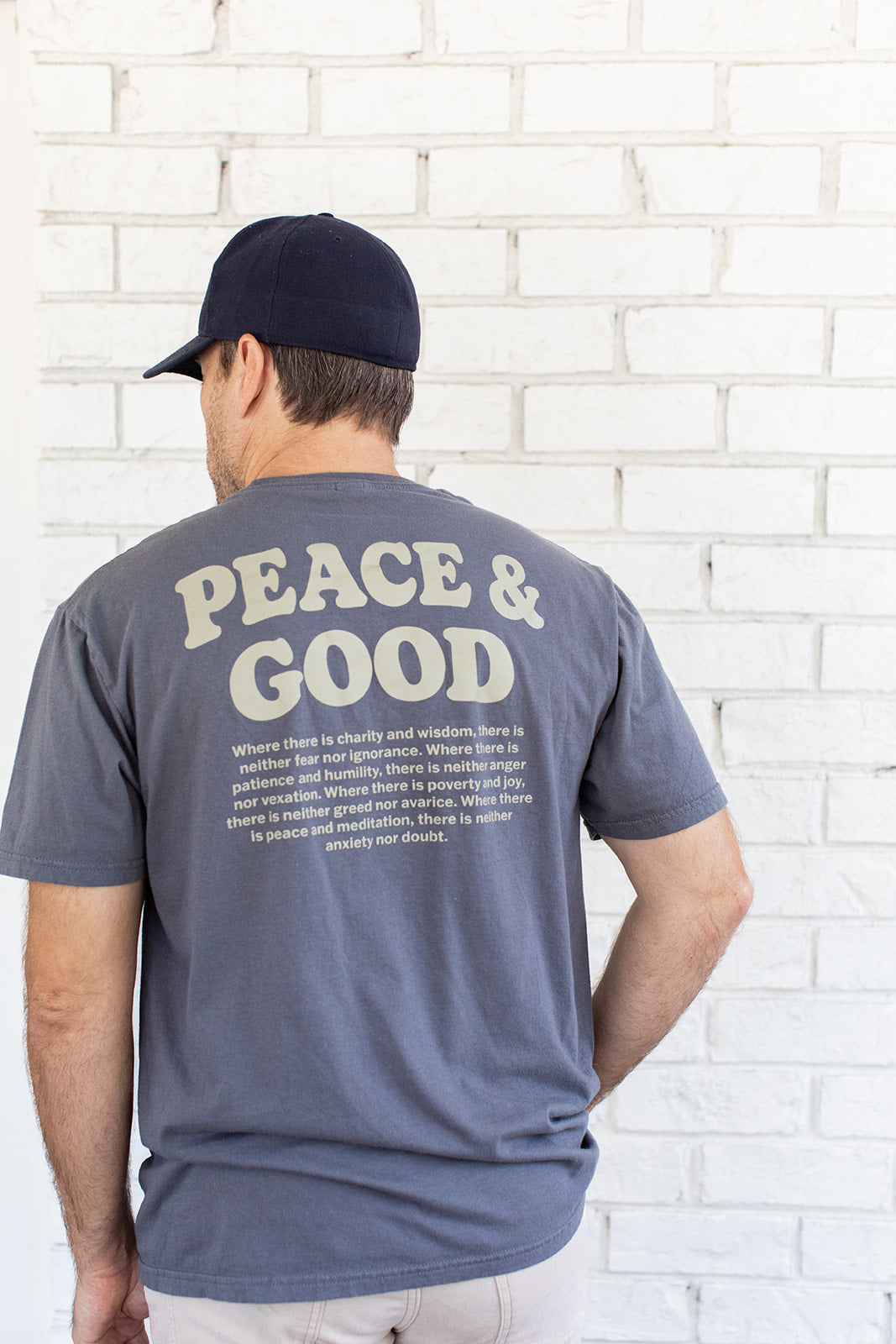 Peace and Good - St. Francis of Assisi Adult T-Shirt