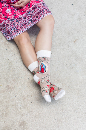 Our Lady of Guadalupe & The Eucharist Adult Socks