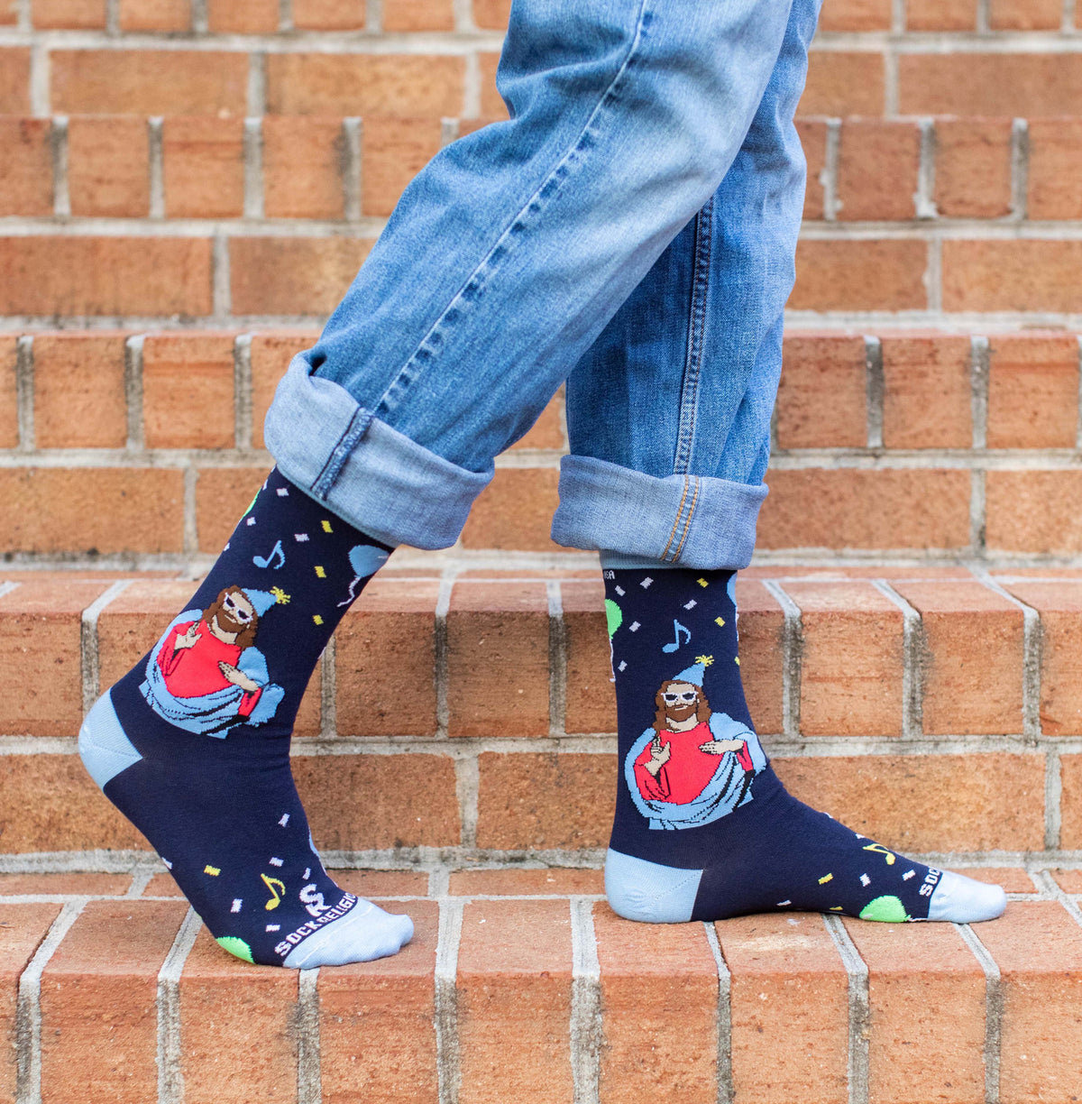 Happy Birthday Jesus Adult Socks