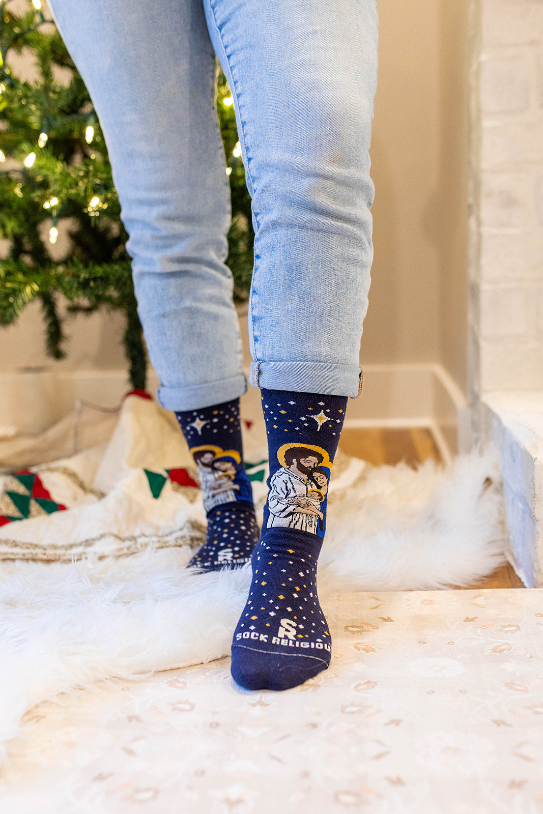 Holy Family Adult Socks
