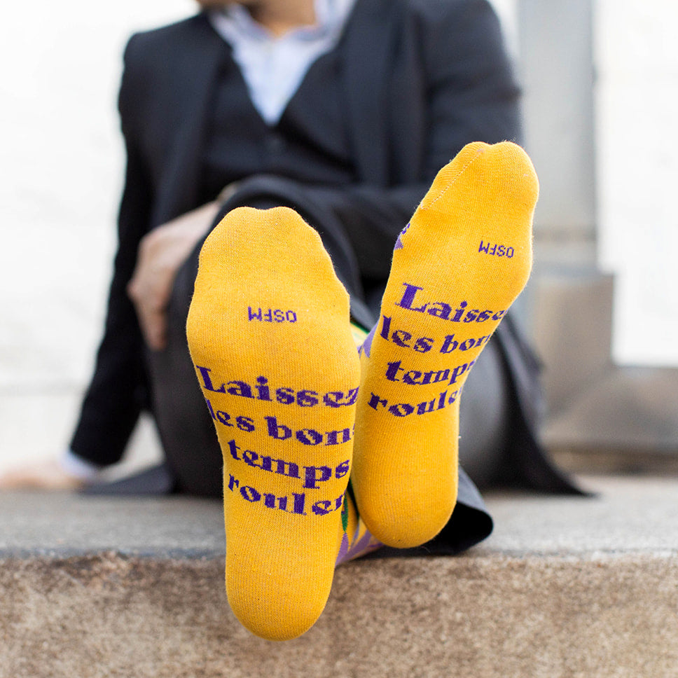 Mardi Gras Adult Socks