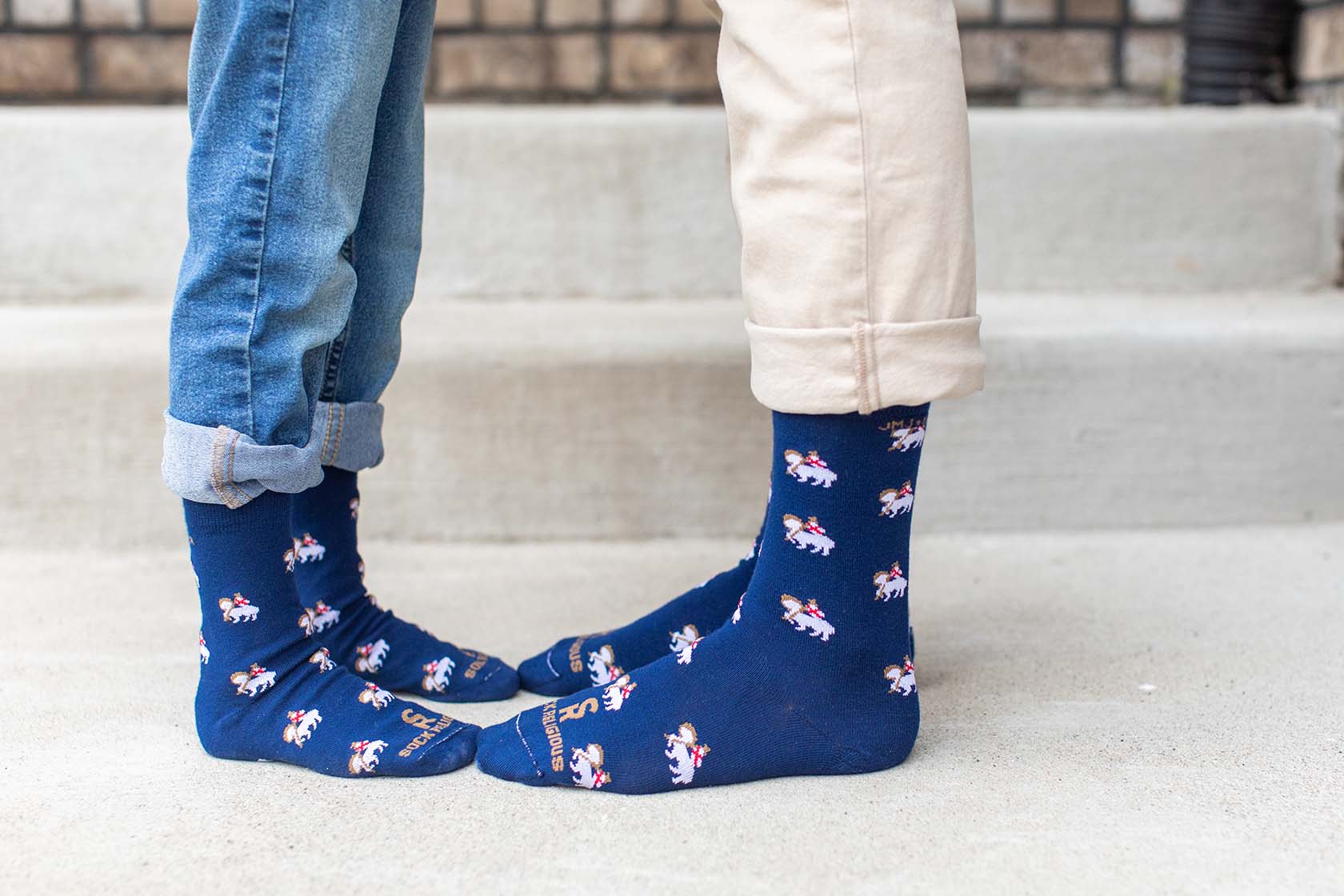 Dad + Kid: Paschal Lamb Socks – Matching Set