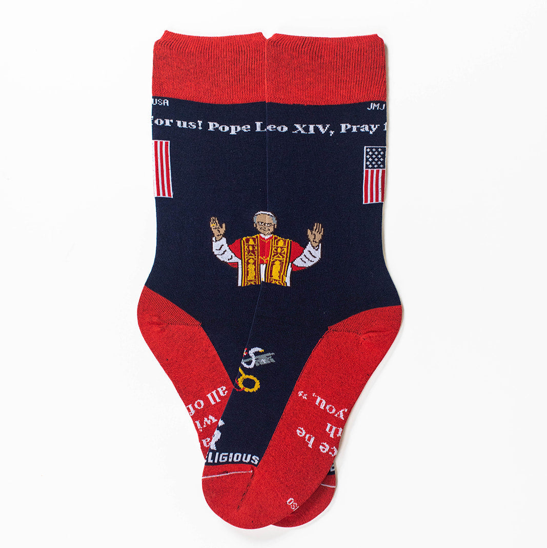 Pope Leo XIV Adult Socks