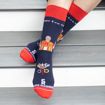 Pope Leo XIV Adult XL Socks