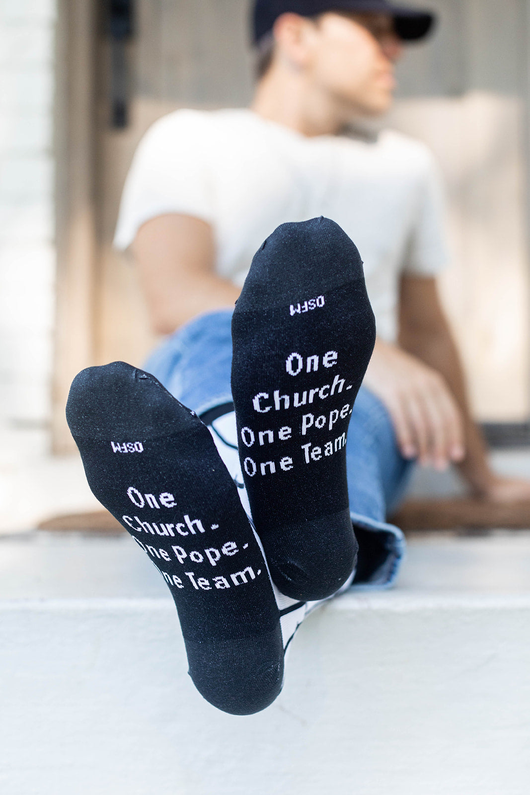 Pope Leo XIV White Socks - Adult Socks