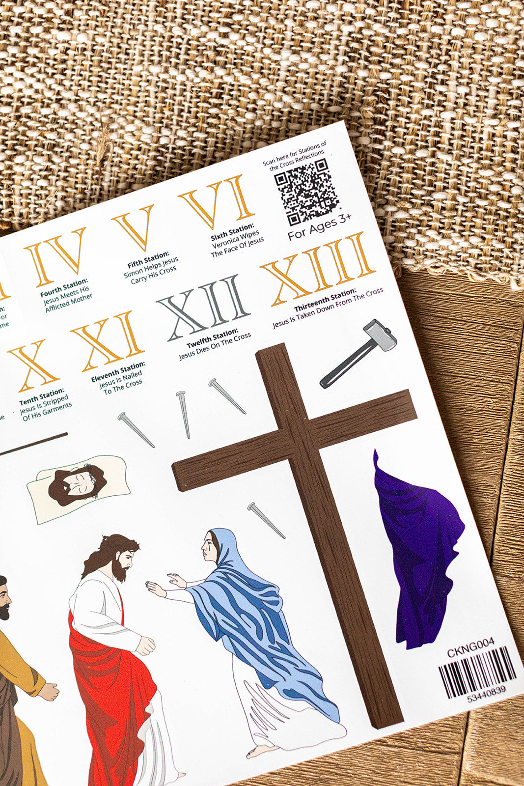 Stations of the Cross Cling Set