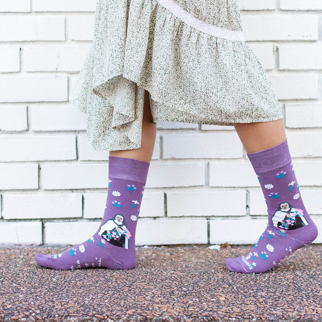 St. Therese Wildflowers Adult Socks