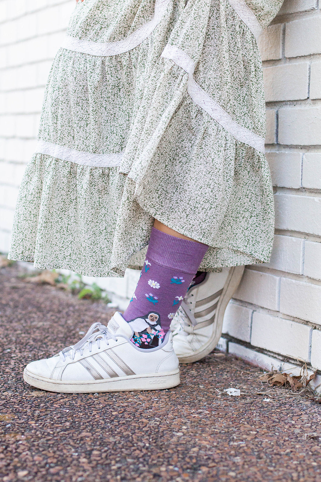 St. Therese Wildflowers Adult Socks