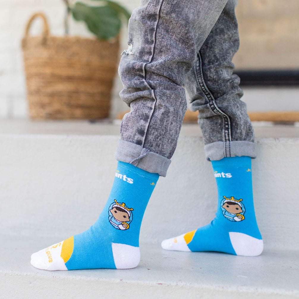 Mary, Blessed Mother Kids Socks in collaboration with Tiny Saints