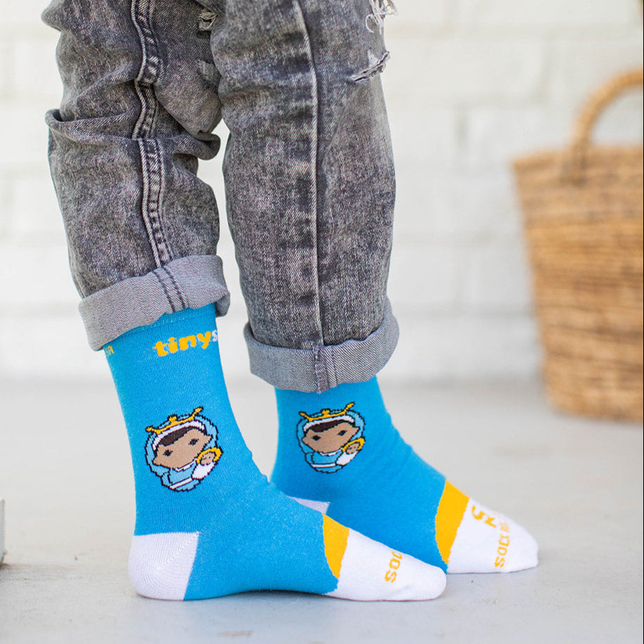 Mary, Blessed Mother Kids Socks in collaboration with Tiny Saints
