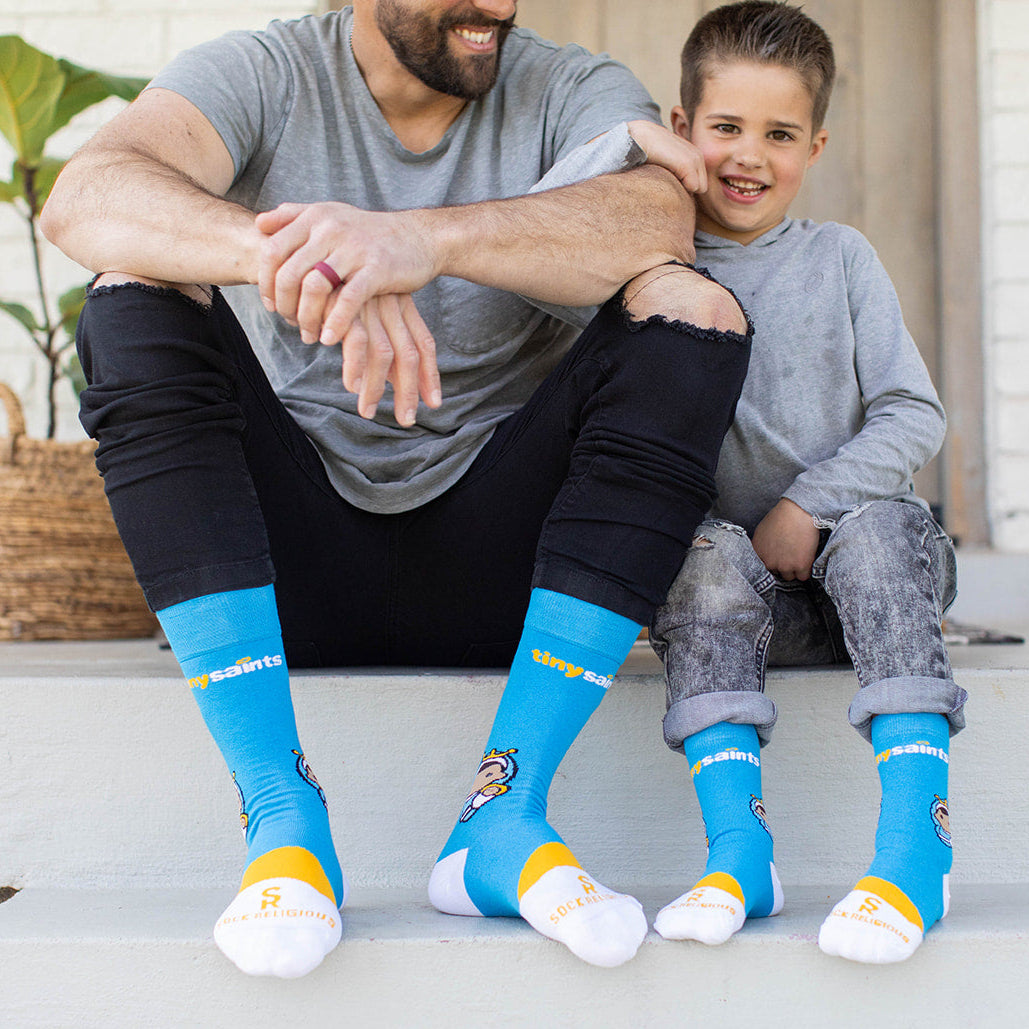 Mary, Blessed Mother Kids Socks in collaboration with Tiny Saints