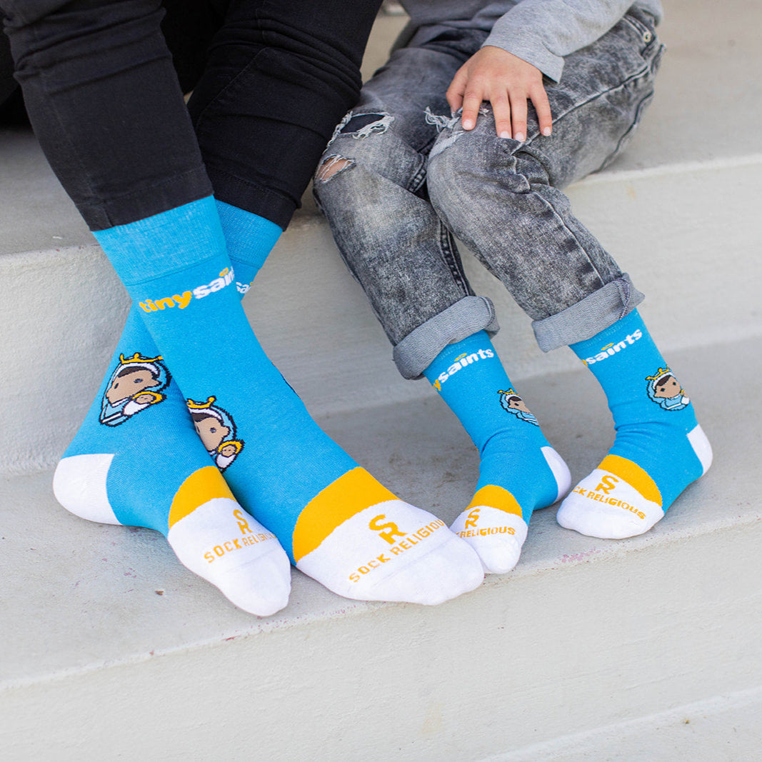 Mary, Blessed Mother Kids Socks in collaboration with Tiny Saints