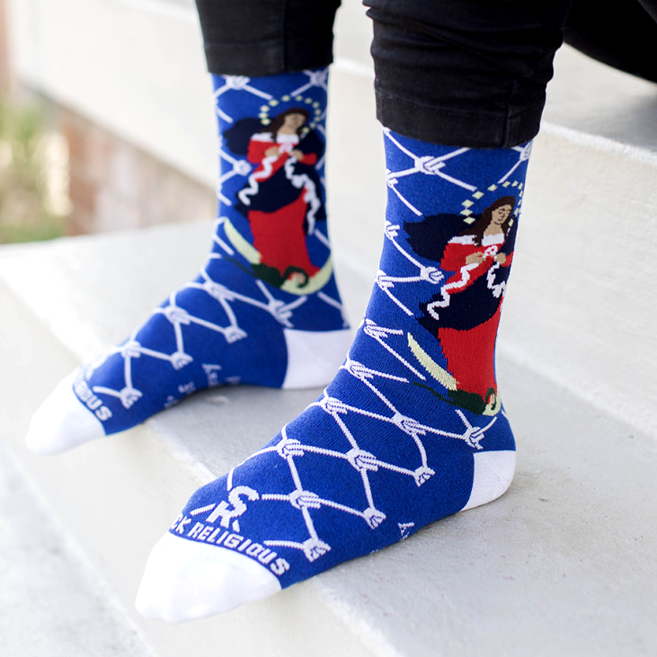 Our Lady Undoer of Knots Adult Socks