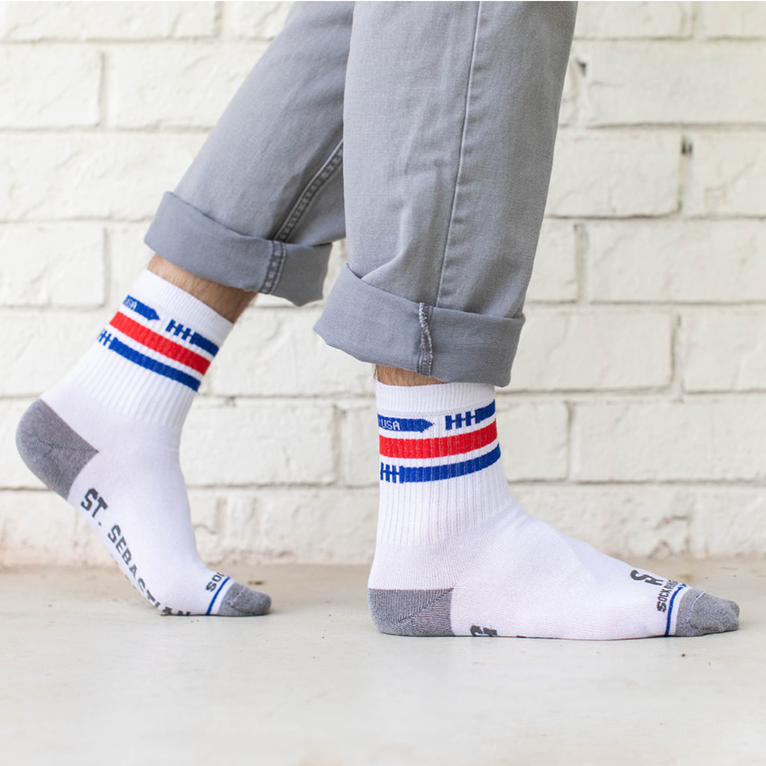 St. Sebastian - Patron of Athletes Adult Crew Socks