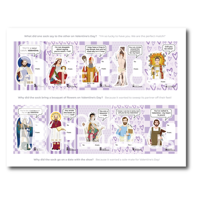 St. Joseph and Friends Valentines (Digital Download)