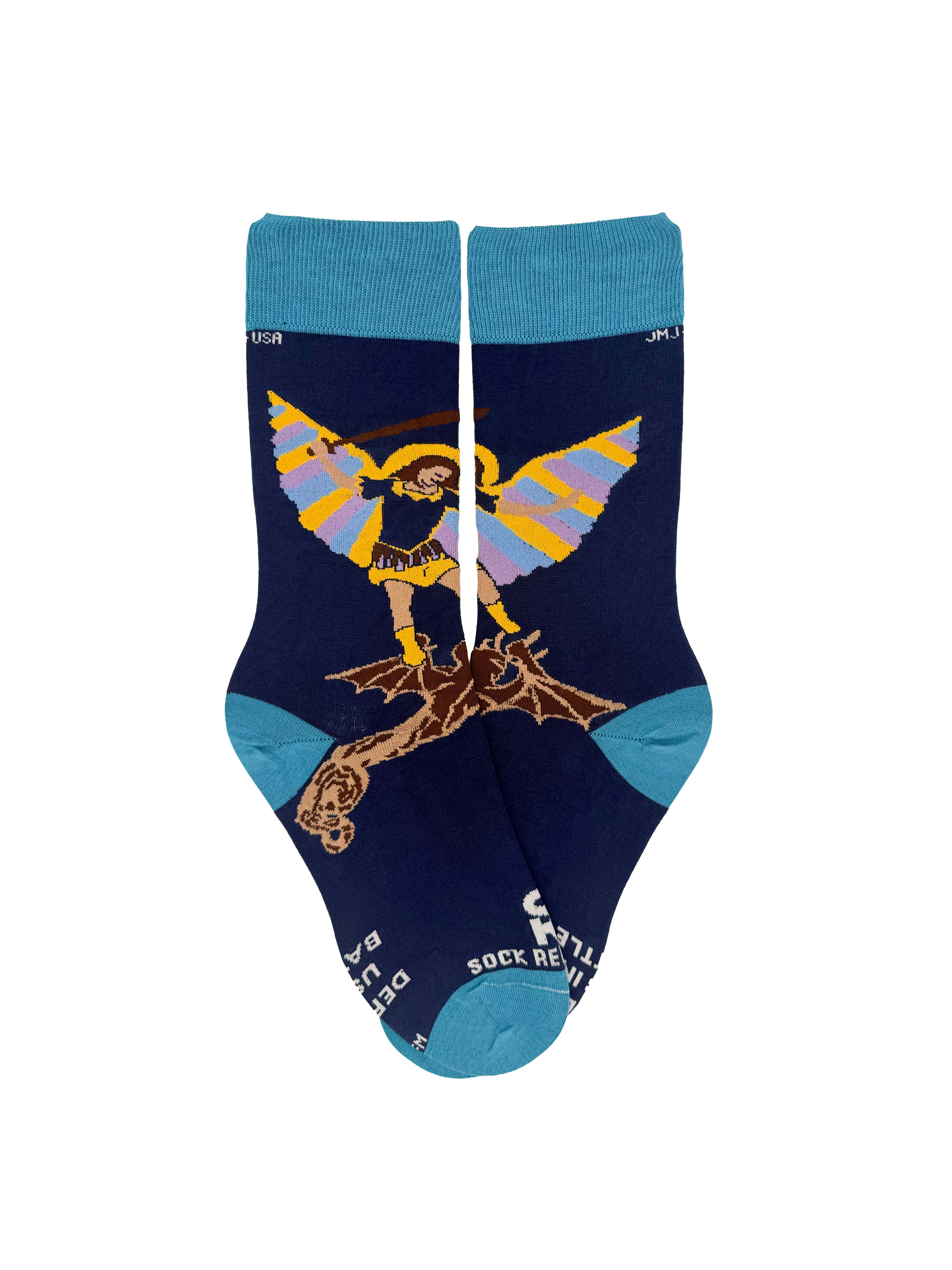 Dad + Kid: St. Michael Socks – Matching Set