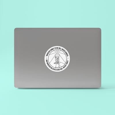 Whoever Comes to Me - John 6:35 Sticker