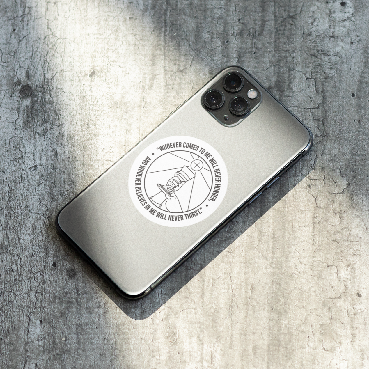 Whoever Comes to Me - John 6:35 Sticker