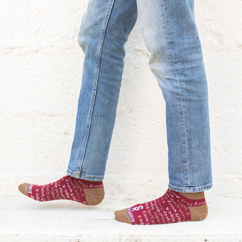 St. Padre Pio No Show Socks