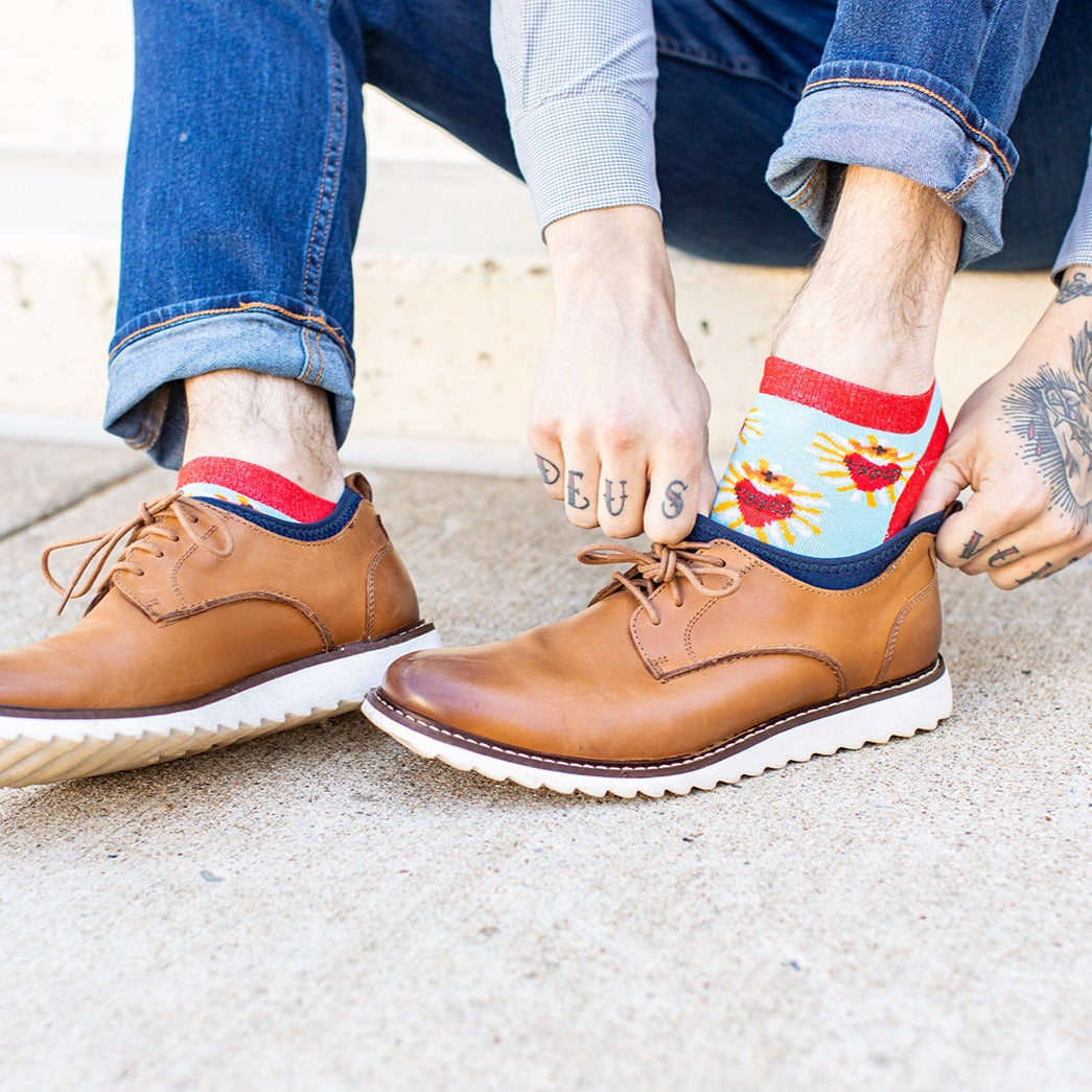 Sacred Heart No Show Socks