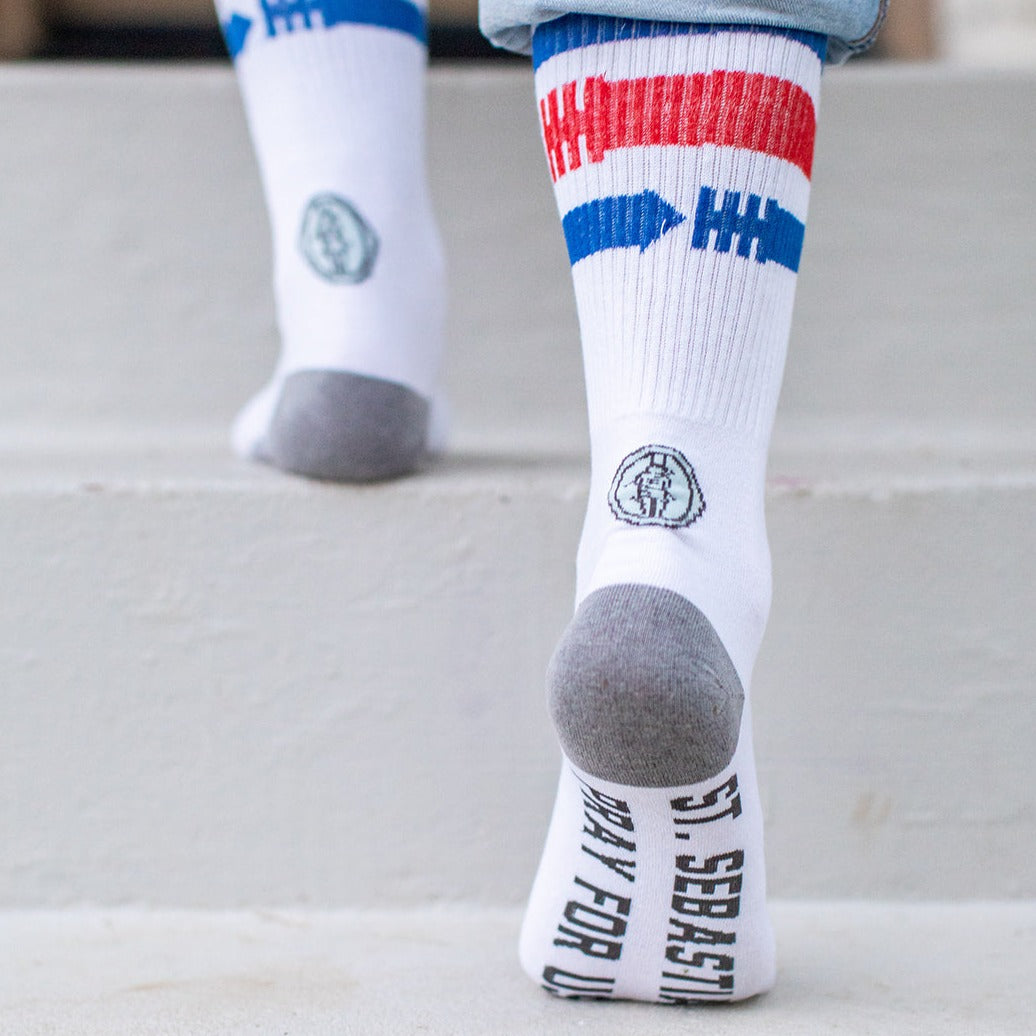 St. Sebastian - Patron of Athletes Adult XL Socks