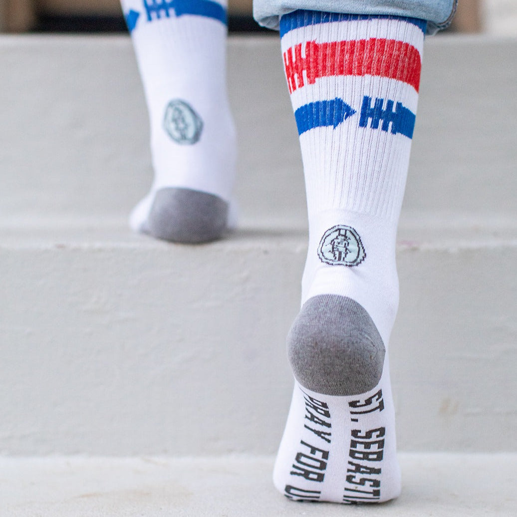 St. Sebastian - Patron of Athletes Kids Socks