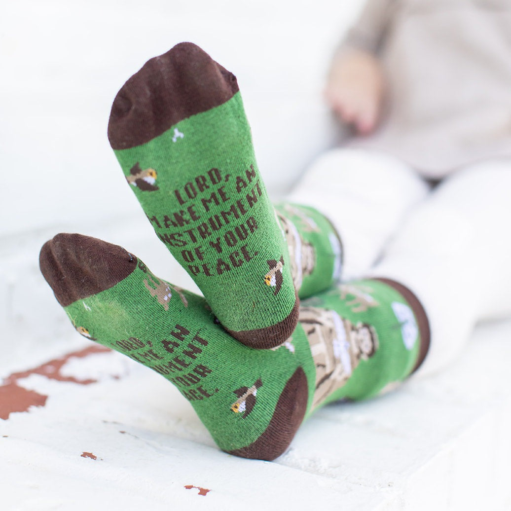 Dad + Kid: St. Francis of Assisi Socks – Matching Set