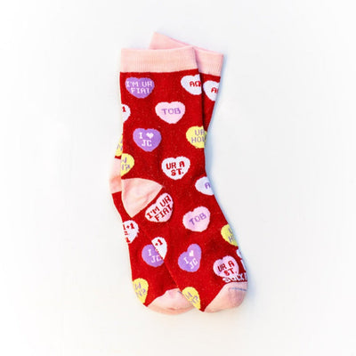 Candy Hearts Kids Socks