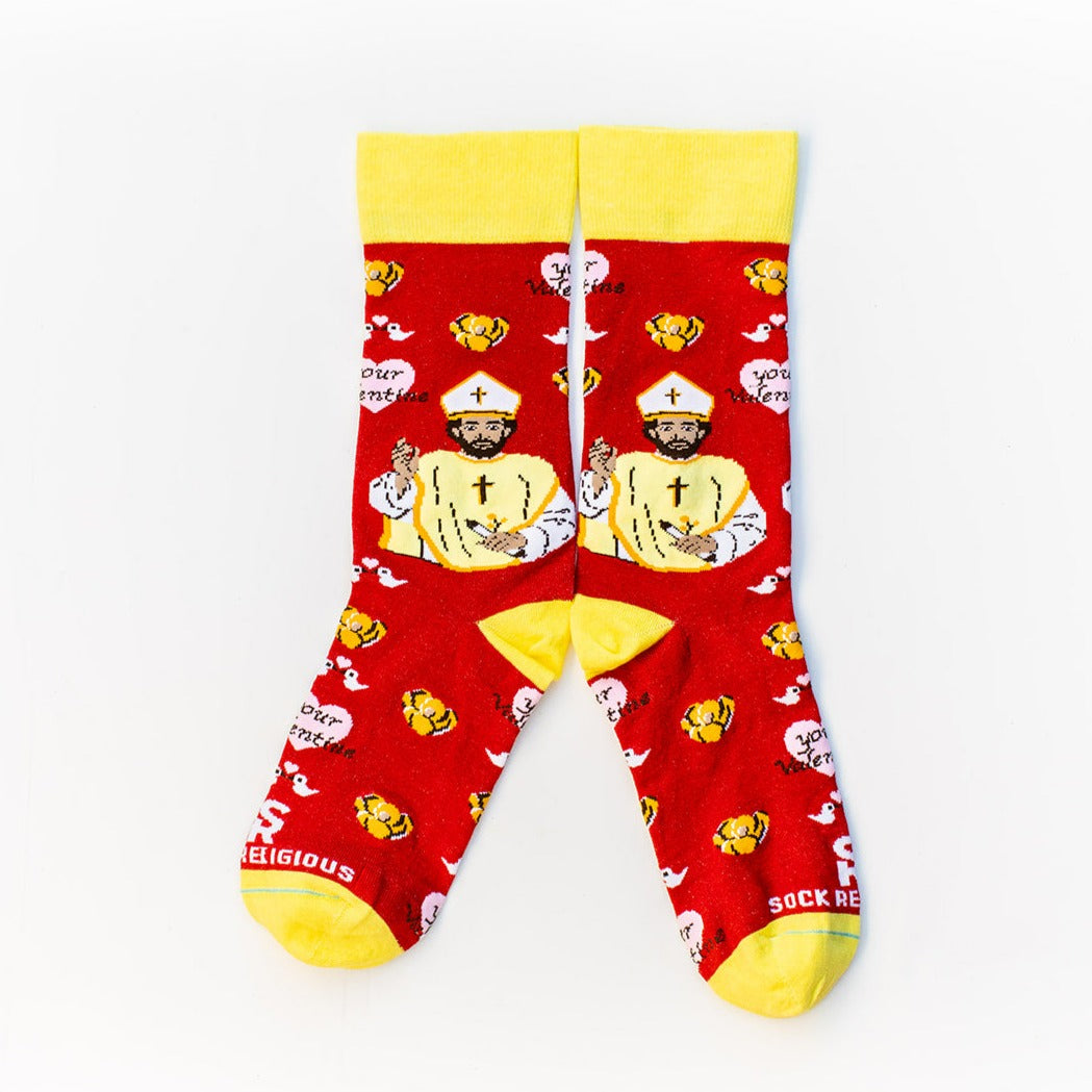 Candy Heart Socks | Sock Religious | Lent Socks , Papal Socks , Pope Socks, Religious Socks, Jesus Socks