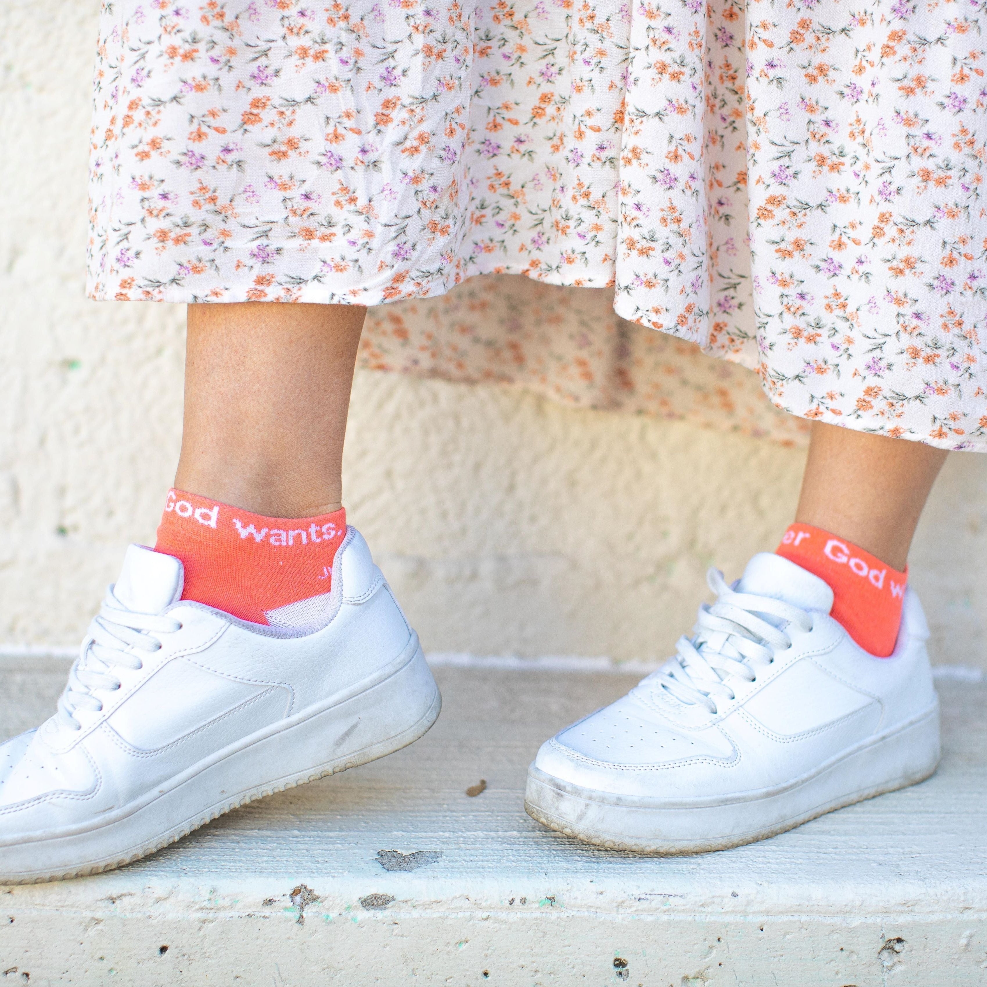 St. Gianna Molla No Show Socks