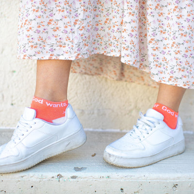 St. Gianna Molla No Show Socks