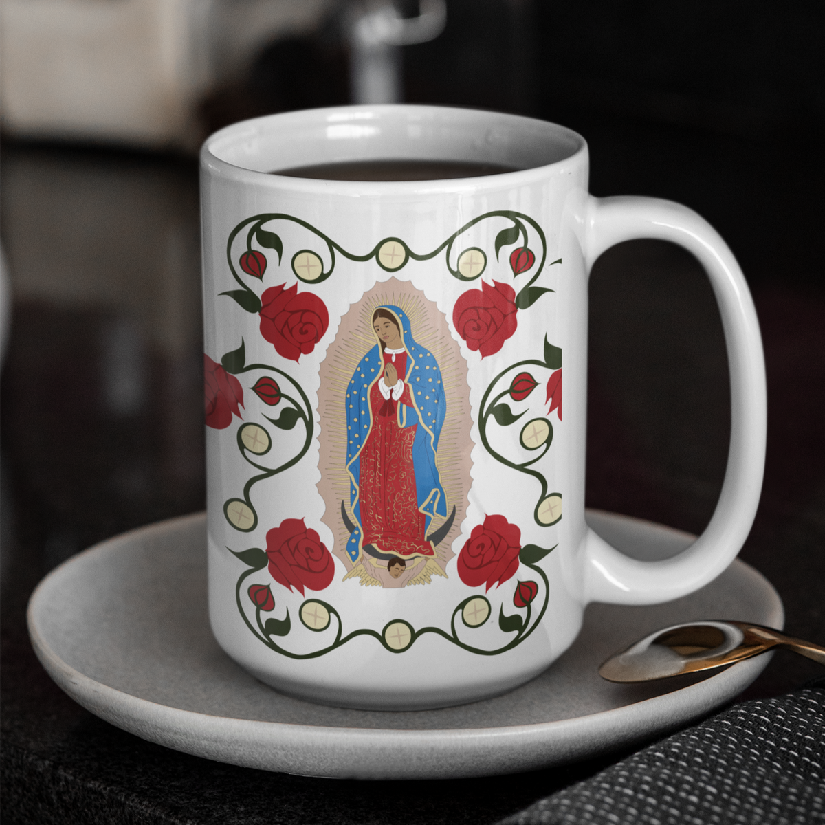 Our Lady of Guadalupe & The Eucharist Coffee Mug