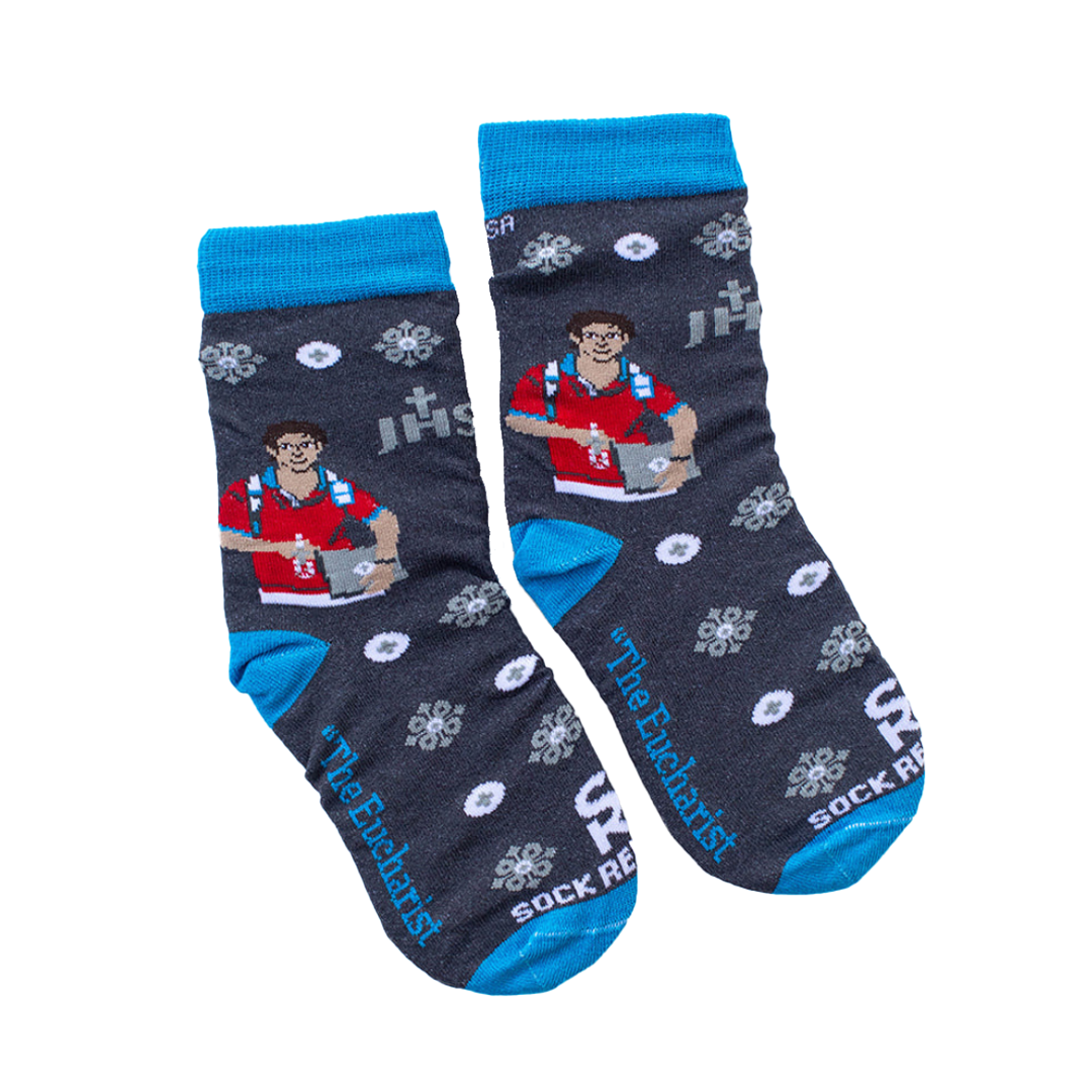 St. Carlo Acutis Eucharist Kids Socks