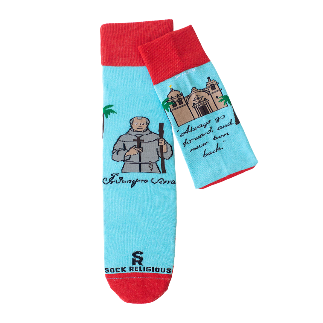 St. Junipero Serra Adult Socks