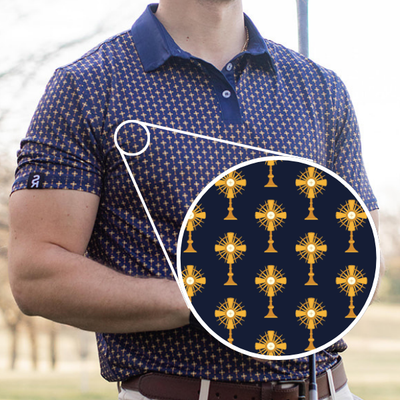 Monstrance Catholic Men's Performance Polo