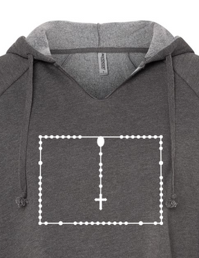 Wyoming Catholic Rosary Drop Hoodie