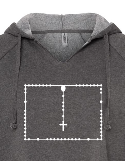 Wyoming Catholic Rosary Drop Hoodie
