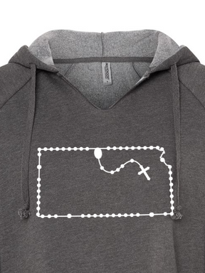 Kansas Catholic Rosary Drop Hoodie