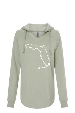 Florida Catholic Rosary Drop Hoodie