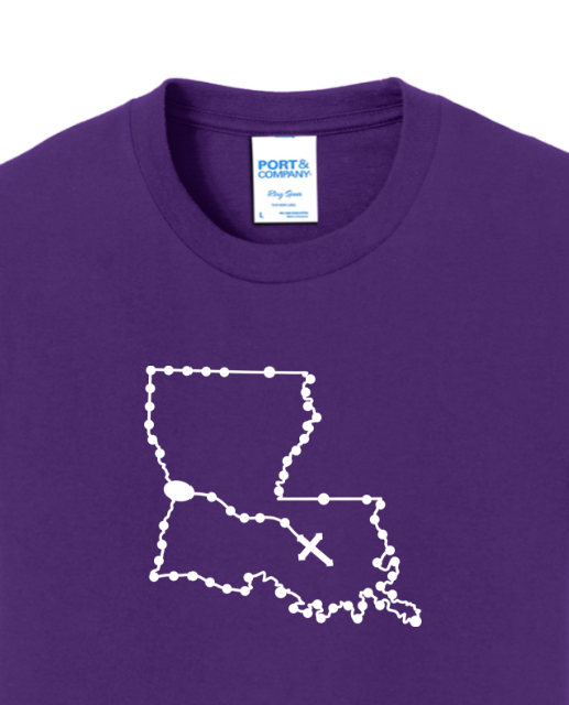 Louisiana Catholic Rosary Youth T-shirt