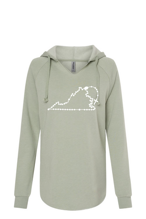 Virginia Catholic Rosary Drop Hoodie