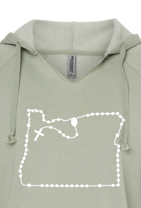 Oregon Catholic Rosary Drop Hoodie