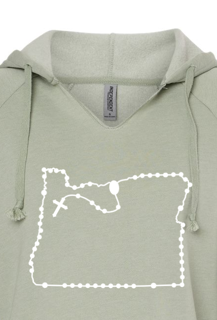 Oregon Catholic Rosary Drop Hoodie