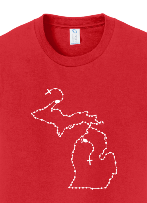 Michigan Catholic Rosary Youth T-shirt