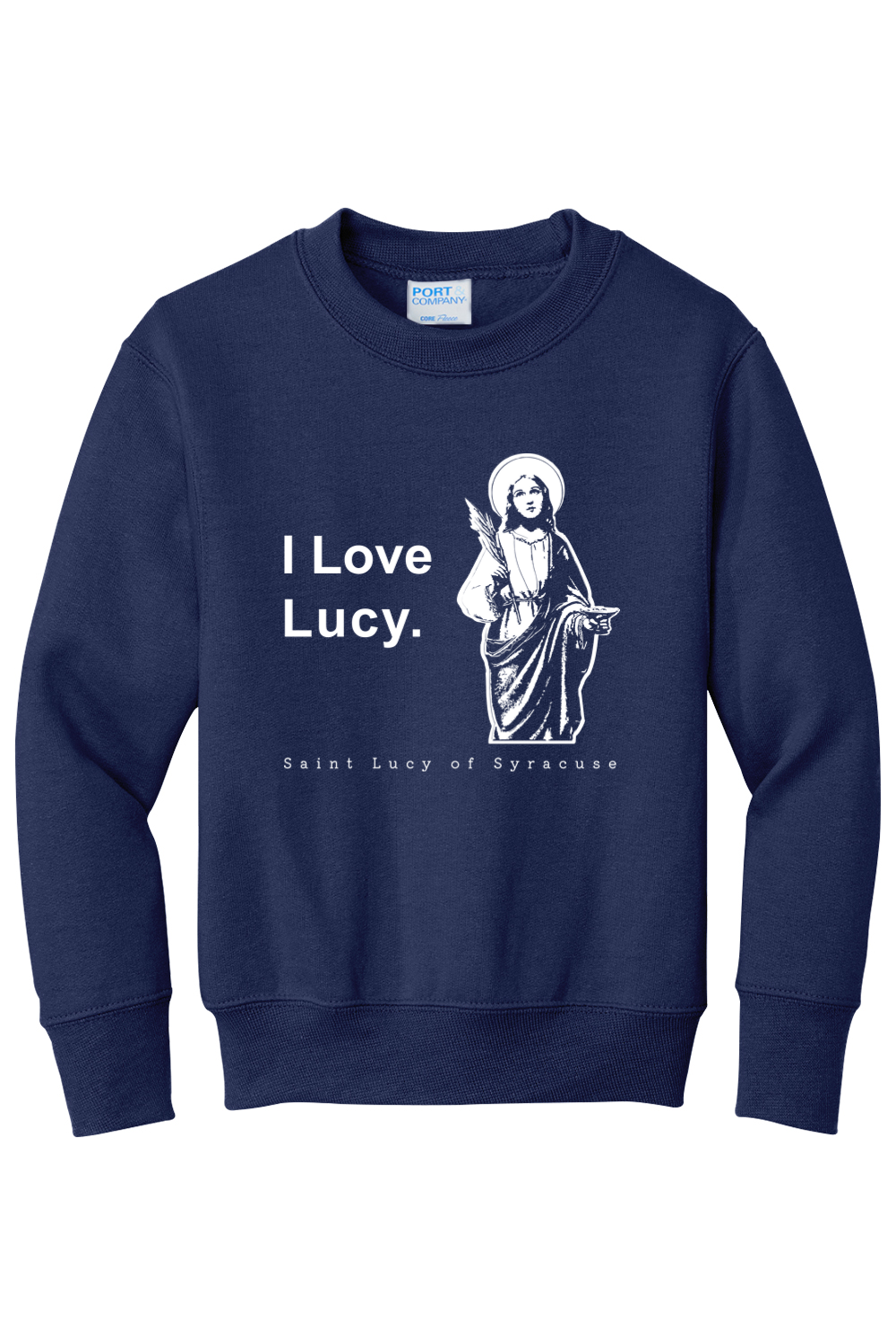 I Love Lucy - St. Lucy - Youth Crewneck Sweatshirt