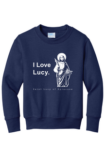 I Love Lucy - St. Lucy - Youth Crewneck Sweatshirt
