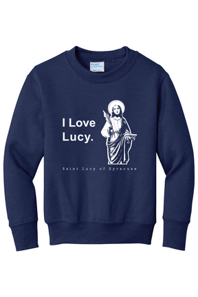 I Love Lucy - St. Lucy - Youth Crewneck Sweatshirt
