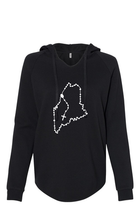 Maine Catholic Rosary Drop Hoodie