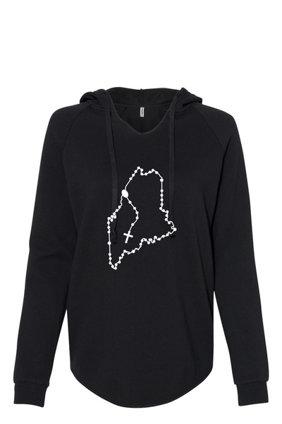 Maine Catholic Rosary Drop Hoodie