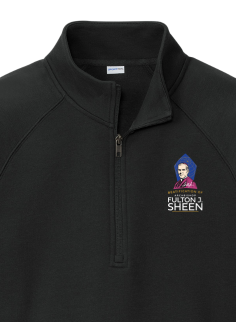 Beatification of Fulton Sheen Fleece Quarter Zip Pullover